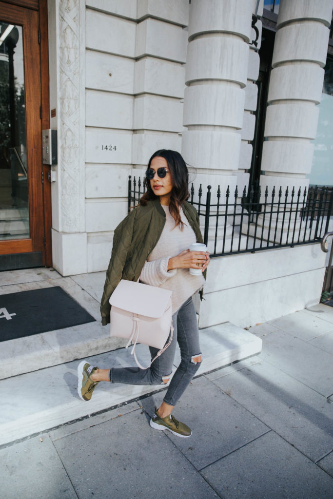 Olive Green Sneakers Blush Tones for 